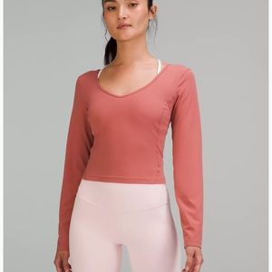 Peach Lululemon Align Long Sleeve